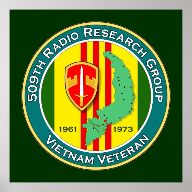 Póster 509º RRG - ASA Vietnam (Frente)