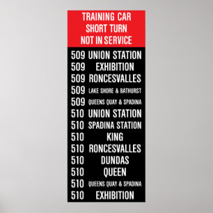 Póster 509 Rótulo del rollo de la reproducción TTC de