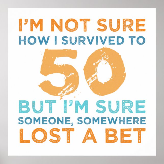 Póster 50.ª leyenda de cumpleaños (Frente)