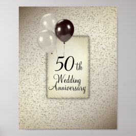 Póster 50.º Aniversario Boda