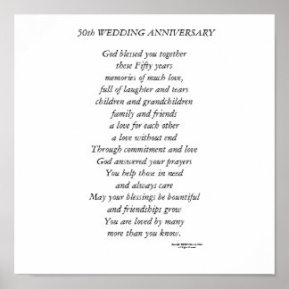 Póster 50.º Aniversario Boda