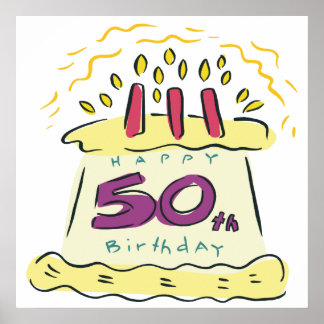 Póster 50.º cumpleaños