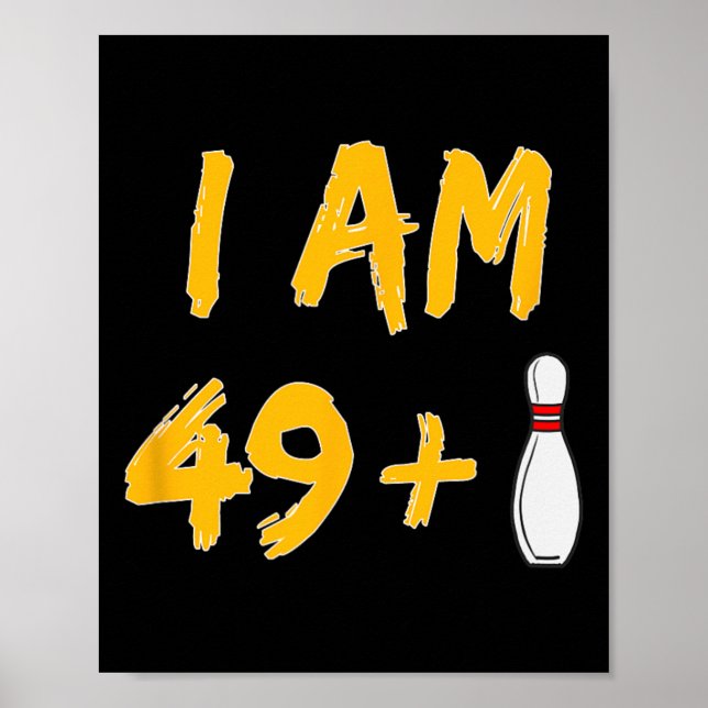 Póster 50.º cumpleaños Bowling Shirt Funny Bowler Fiesta  (Frente)