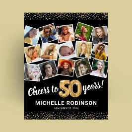 Póster 50.º Fiesta de fotografía de oro negro