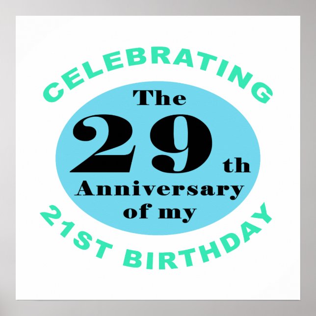 Póster 50.º humor de cumpleaños (Frente)