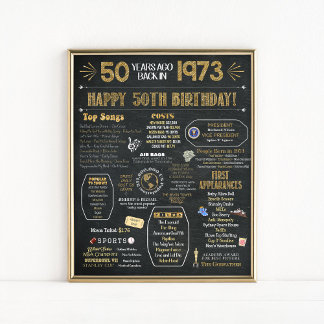 Póster 50.º Poster de natalidad de Flashback