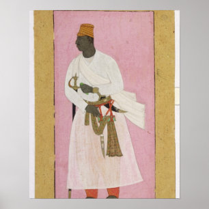 Póster 50.14/8 Retrato del ámbar de Malik, inscrito en