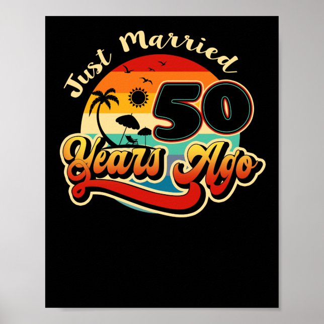 Póster 50° Aniversario Boda Cruise Casada 50 años (Frente)