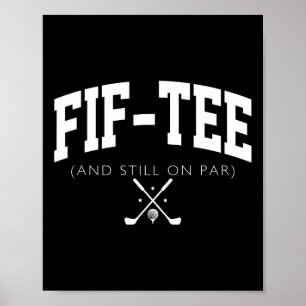 Póster 50 Aniversario Papá Golf De 50 Años Fif-tee Y St