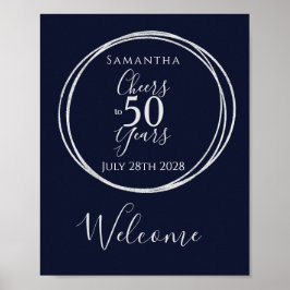 Póster 50 años Bienvenidos a la Armada Fiesta de 50 años