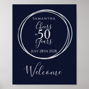 Póster 50 años Bienvenidos a la Armada Fiesta de 50 años