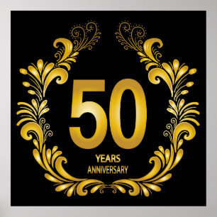 Póster 50 años de Purpurina de oro