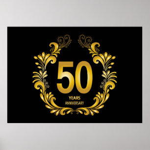 Póster 50 años de Purpurina de oro