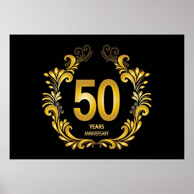 Póster 50 años de Purpurina de oro (Frente)