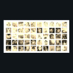 Póster 50 Collages de fotos personalizados (Sepia)<br><div class="desc">Crear un poster personalizado de Collage de fotos de Ricaso - agregar 50 fotos individuales para hacer un collage de fotos</div>