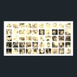 Póster 50 Collages de fotos personalizados (Sepia)<br><div class="desc">Crear un poster personalizado de Collage de fotos de Ricaso - agregar 50 fotos individuales para hacer un collage de fotos</div>