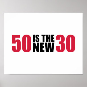 Póster 50 es el nuevo cumpleaños 30
