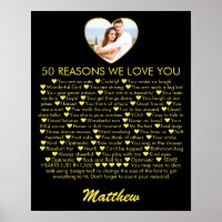 50 razones por las que te amamos Cumpleaños 50 Fot