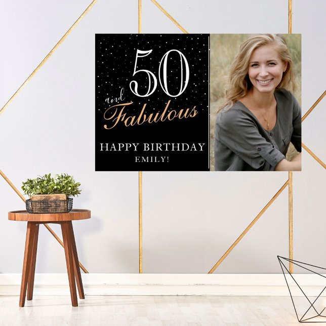 Póster 50 y fabulosa foto de la fiesta de cumpleaños 50 d (Subido por el creador)
