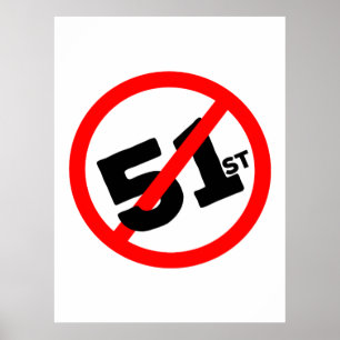 Póster 51.ᵉʳ Estado De Ninguna Manera