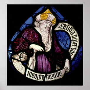 Póster 52:Roundel del profeta Ezequiel, siglo XV