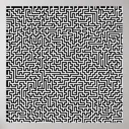 Póster 52x52 o Poster más pequeño Maze1 Personalizar el b