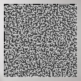 Póster 52x52 o Poster más pequeño Maze2 Personalizar el b
