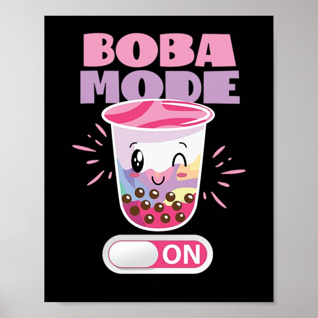 Póster 53.Boba Tea Boba Mode On (Frente)