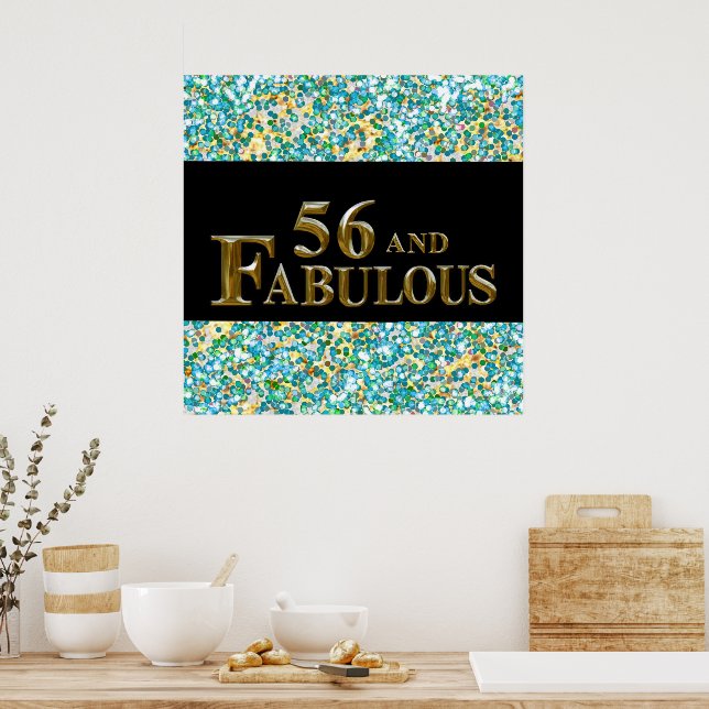 Póster 56 cumpleaños (Cocina)