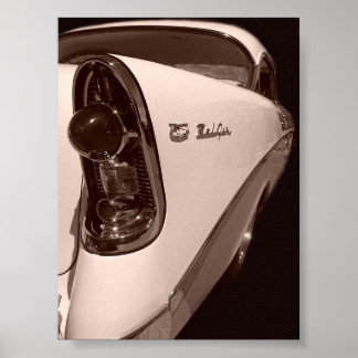 Póster 56 estilo antiguo chevy