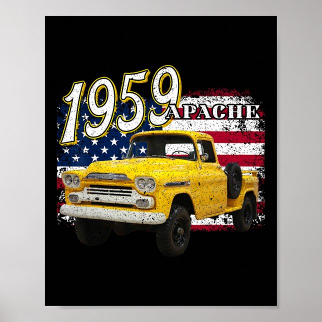 Póster 59 Apache Truck 4 De Julio Estadounidense (Frente)