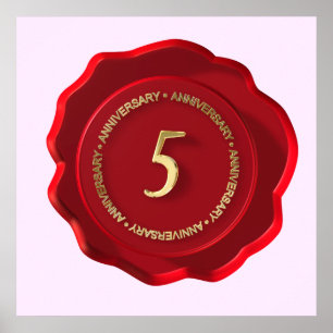 Póster 5.ª foca de cera roja