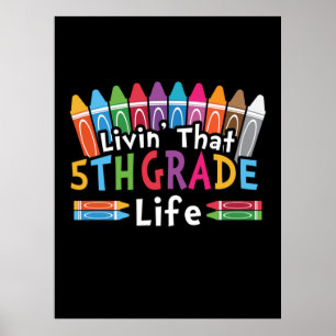 Póster 5.ª Maestra Viviendo Ese Quinto Grado de Vida