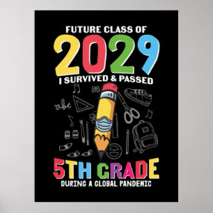 Póster 5.ª Maestría 5.º Grado durante una carrera global