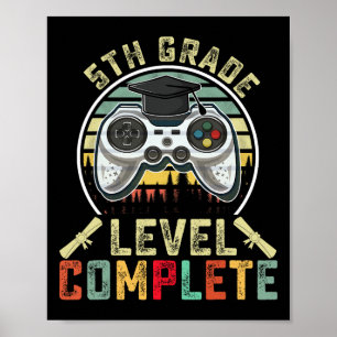 Póster 5.º Grado de Graduación Completa Jugador 5º Gradua