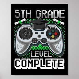 Póster 5.º Grado de Graduación Completa Jugador 5º Gradua