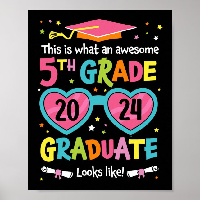 Póster 5.º Graduado Parece Graduación Cl 2024 (Frente)