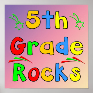 Póster 5.º Poster de rocas de grado