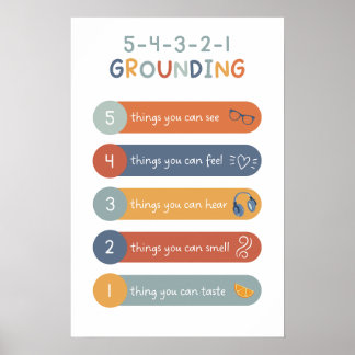 Póster 5-4-3-2-1 Técnica de cultivo Boho Aula
