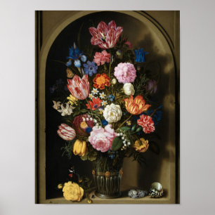 Póster 5-Ambrosius Bosschaert el Viejo Bouquet de Flores