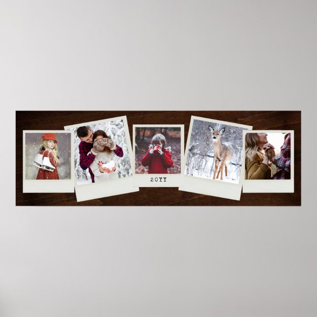 Póster 5 collage de fotos (Frente)