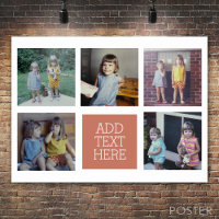 5 Collage de fotos - bloque de texto simple - atar