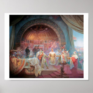 Póster #5 El rey bohemio Premysl Otakar II, Mucha
