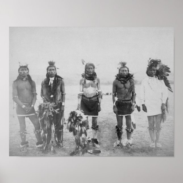 Póster 5 Grass Dance Indian Warriors Fotografía (Frente)