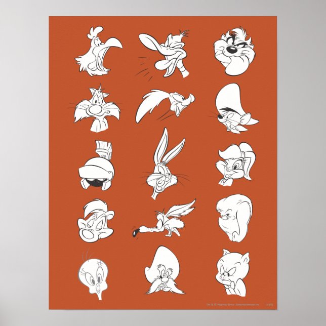 Póster # 5 Op de fotos de LOONEY TUNES™ (Frente)