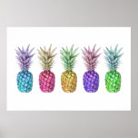 Póster 5 Pop Art Pineapples Print<br><div class="desc">5 Pop Art Pineapples Print</div>