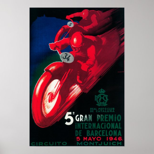 Póster 5 Poster de motocicletas de Gran Premio Internat (Frente)