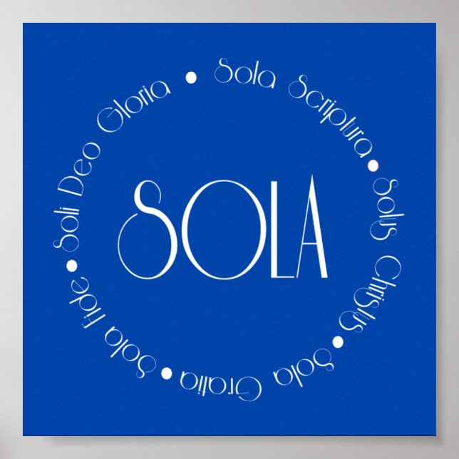 Póster 5 solas (Frente)
