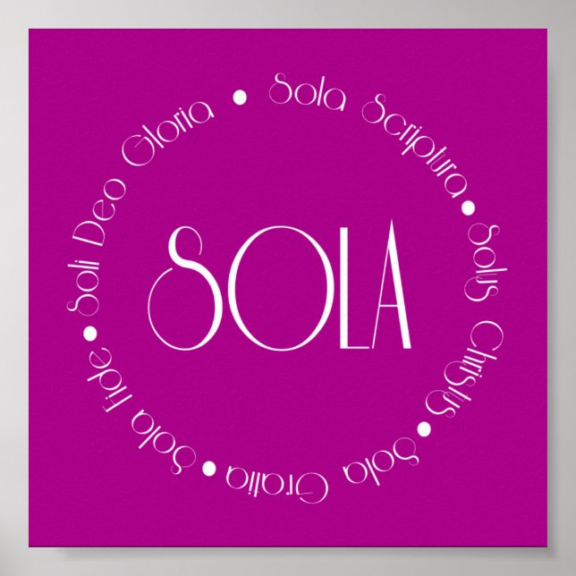 Póster 5 solas (Frente)