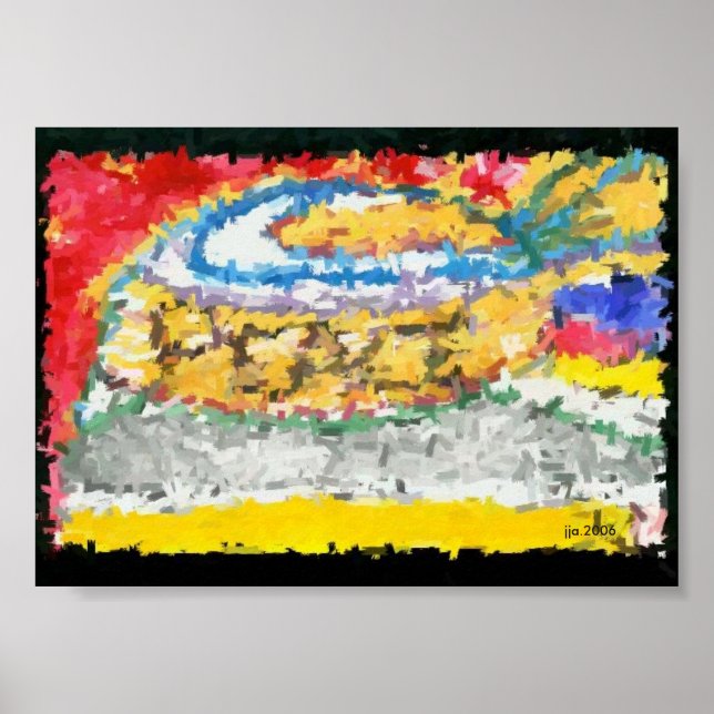 Póster 5"x7" = Poster PEACE creado en 2006 (Frente)